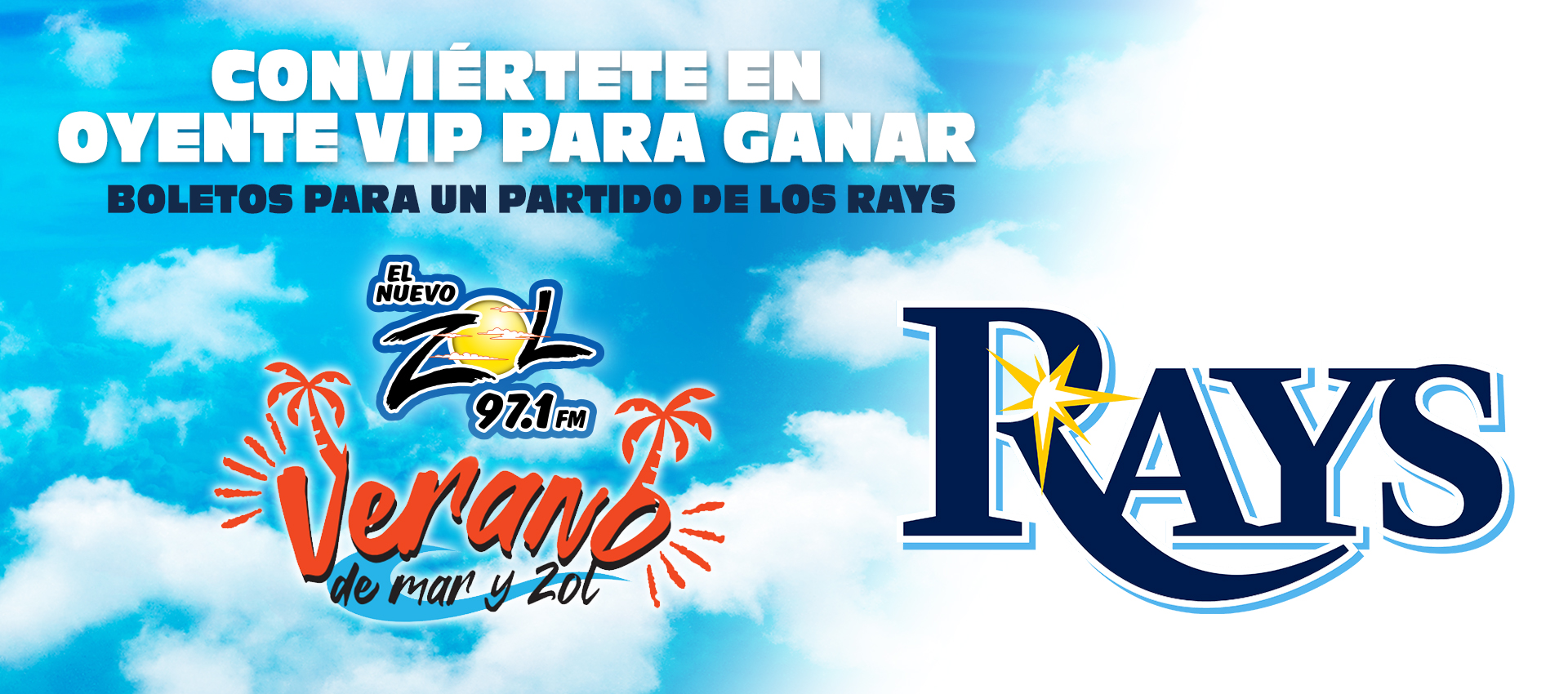 Participa para ganar boletos de los Tampa Bay Rays